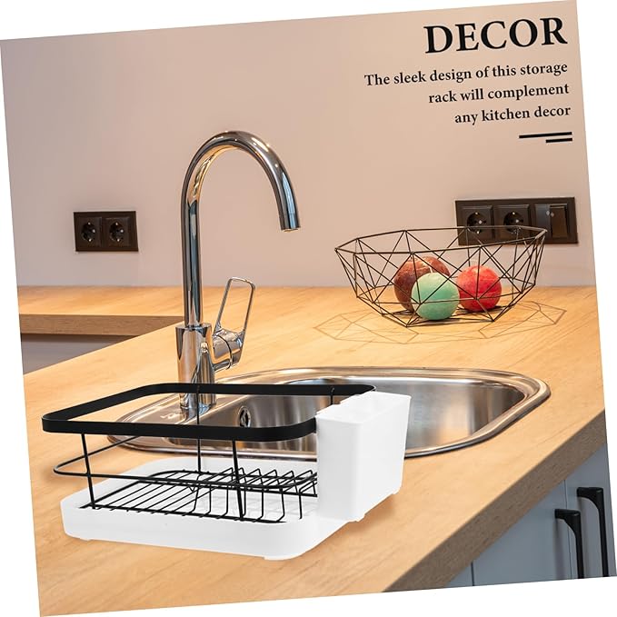 OUNONA Collapsible Dish Drying Rack Large Space-Saving Bowl Plate Rack Dish Drainer for Kitchen Counter