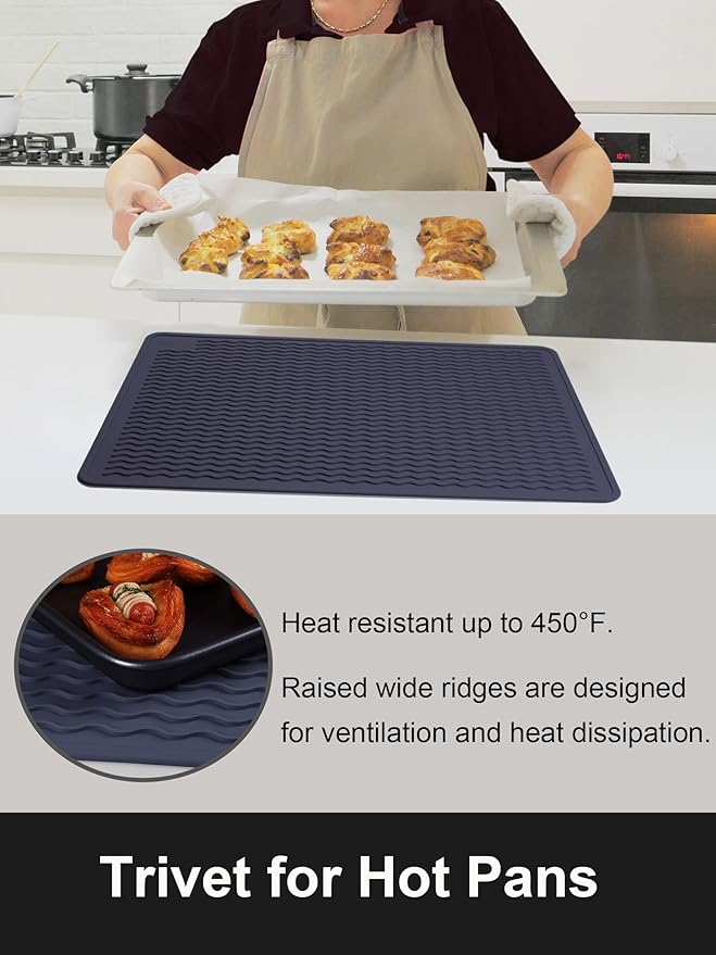XiFEO Stove Top Covers for Electric Stove, Food Grade Heavy Duty Silicone Glass Stove Top Cover Protector, Induction Cooktop Protector, Heat Resistant Range Ceramic Stove Top Covers Mat, Oven Cover