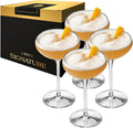 Libbey Signature Kentfield Coupe Cocktail Glasses Set of 4, Classic Tall Stemmed Glass Cup, Champagne Coupe Glasses Gift Set for Weddings, Birthdays