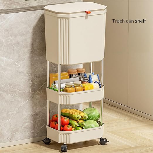 Mounting Kitchen Trash Holders Storage Shelf Garbage Holders ClutterFree Countertop for Apartment Space Saving Trash Bin Organizers