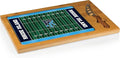 PICNIC TIME NCAA Icon Glass Top Cutting Board & Knife Set, Cheese Boards Charcuterie Boards, Serving Platter, (Parawood & Bamboo)