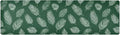 2-in-1 Table Runner Trivet for Hot Dishes Heat Resistant Hot Plate Mat Pad 39x12 Inch Waterproof Table Protector Trivets for Countertop Decorative Green Simple Palm Leaf