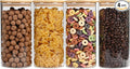 SHOWIN 53oz Glass Food Storage Jars, Glass Jars with Bamboo Lids, Kitchen Storage Jars, Set of 4, Canisters with Airtight Lids for Spice, Coffee, Cookie, Pantry Organizers