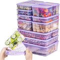 Freezer Containers for Food Storage 26pcs - Soup with Lids Safe - Twist Release - Flexible Frozen Design - BPA Free