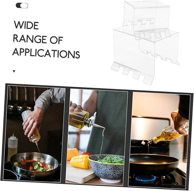 2pcs Acrylic Food Bag Stand Food Prep Rack for Easy Filling Space-saving Design Storage Bag Holder for Kitchen Organization
