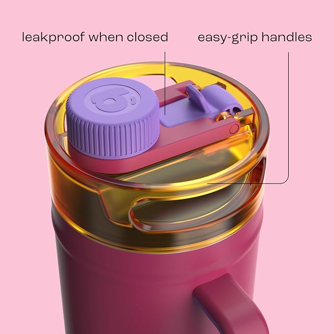 bubba 52 oz Insulated Stainless Steel Water Keg - Large Reusable Water Bottle Drinking Jug - Insulated Keg for Everyday Hydration, Lead-Free and BPA-Free, Locker Love