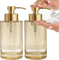 Foaming Hand Soap Dispenser,12oz Glass Foaming Soap Dispenser for Bathroom,Thick Glass Foam Soap Dispenser with Stainless Steel Foam Pump