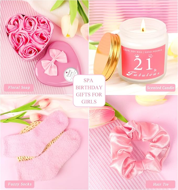 Awfrky 21st Birthday Gifts For Her, 21 Year Old Gifts for Her Women, Female, Best Friends, Daughter, Sister, Girlfriend, Coworker, Bestie