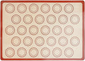 1 Piece Silicone Baking Mat Non Stick Heat Resistant Oven Liner Sheet for Cookie Macaron Bread Tool(Red 42x29.5cm)