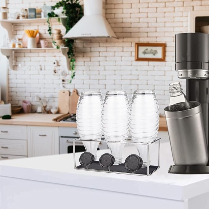 Bottle Drying Rack for SodaStream Slim Bottles & Glass Carafes