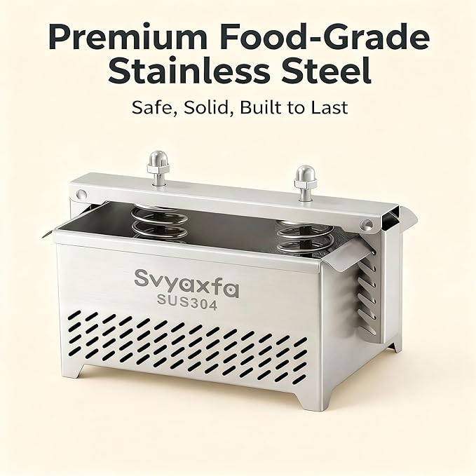 Tofu Press Stainless Steel Tofu & Cheese Press - Quick Water Removal in 10-30 Mins - Perfect for Silken, Firm, or Extra Firm Tofu - BPA Free & Dishwasher Safe - 304 Stainless Steel Material (XLSUS)