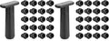 WOTOR Wine Saver Vacuum Pump with 20 Stoppers, Wine Stopper & Preserver, Reusable Bottle Sealer Keeps Fresh, Ideal Accessories Gift (Flat Handle) (Pack of 2)