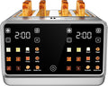 4 Slice Toaster with Dual Touchscreen, 1800W Stainless Steel Dual Zone Independent Control Extra Wide Slot 1.5 Inch, Smart BreadID Timer for Bagel Waffle, Kitchen Essentials