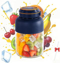Portable Wireless Juicer Cup, 44oz Personal Blender for Shakes and Smoothies, USB-C Rechargeable Cordless Travel Blender with Leakproof Drinking Lid, BPA-Free Cup for Gym Office Outdoor (Blue-28 Oz)