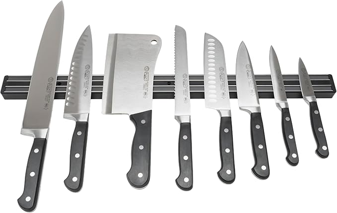 Winco 24" Magnetic Knife Holder, Plastic Base