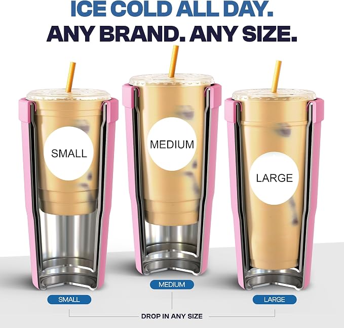 Frost Buddy Togo Buddy | 30 oz Stainless Steel Vacuum Insulated Tumbler | To Go Coffee Cup – Iced Coffee Cups, Iced Coffee Sleeve, Travel Mug, Thermal Cup for Hot & Cold Drinks, Dunkin Cup (Mermaid)