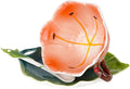 Lily Flower Tea Cup and Saucer Set 6 Oz, Enamel Flower Porcelain Coffee Cup Saucer Set with Spoon for Women, Hand Crafted Tea Set (Clivia Lily)