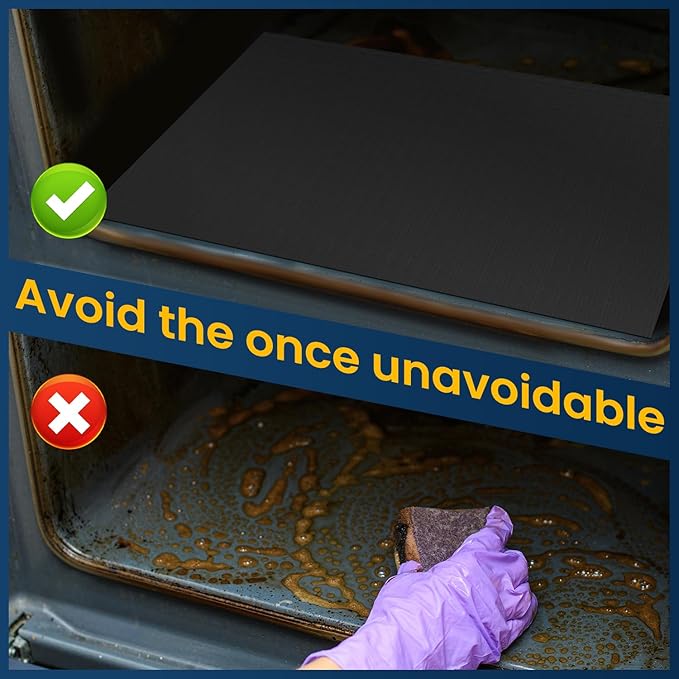 Oven Liners for Bottom of Oven + Silicone Baking Mat Roll