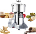 BI-DTOOL Electric Grain Mill Grinder 2800W Dry Material Grinding Machine 1000g Stainless Steel Pulverizer 36000r/min High-speed Grain Mill 270° swingable Superfine powder for Home and Commercial 1000g