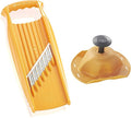 Berner BORNER PL Thick Sliced Potato Waffle Slicer XXL + Safety Holder Set Orange 5O52050saf
