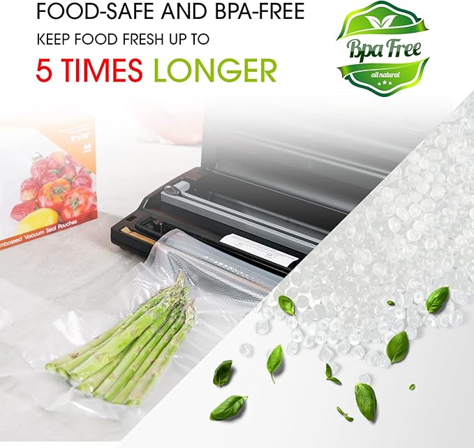 Sous Vide Cooker with App Control & 5 Mil Thicken Vacuum Sealer Bags Rolls