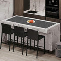 78.7''x15.7''(200cmx40cm) Large Silicone Mat, Silicone Mats for Kitchen Counter, Nonslip Heat Resistant Mat, Extra Large Kitchen Counter Mat, Waterproof Countertop Protector, Dark Gray