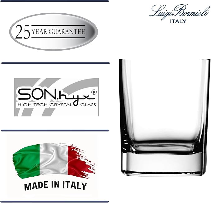 Luigi Bormioli Strauss Double Old-Fashioned Glasses - Clear, Set of 6