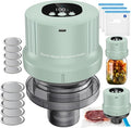 Mason Jar Vacuum Sealer Kit-Full-Automatic-Jar-Sealer-Vacuum-Sealing,3 in 1 Cordless Canning Jar Vacuum sealer with Wide&Regular Mouth Mason Lids/Reusable Vacuum Bags/Food Saver Vacuum Sealer for Jars