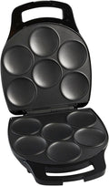 IMUSA 6 Slot Electric Arepa Maker with Temperature Control, Matte Black
