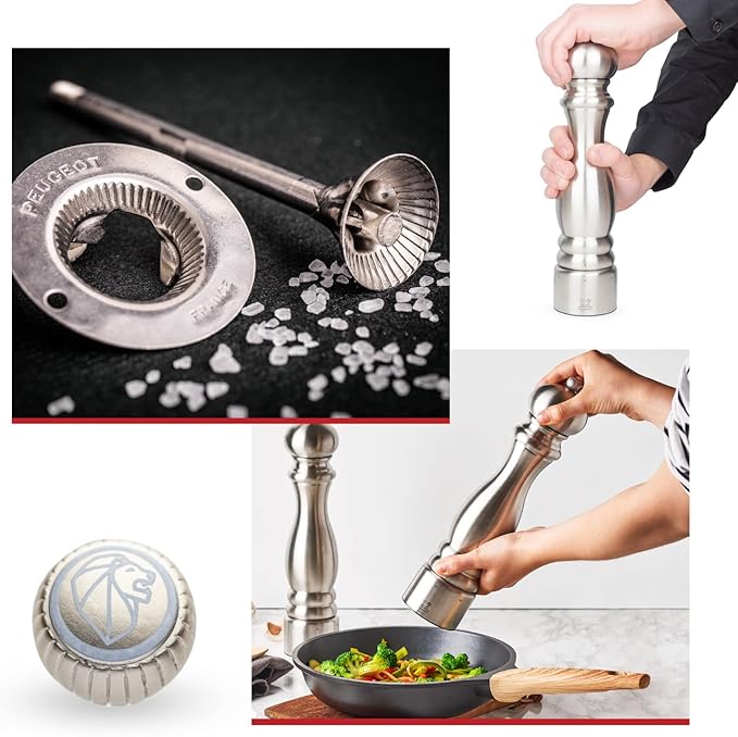 Peugeot Paris Chef u'Select Stainless Steel 30cm - 12" Salt Mill