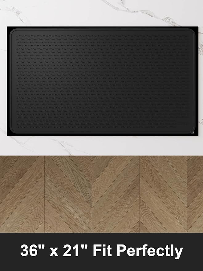 XiFEO Stove Top Covers for Electric Stove, Food Grade Heavy Duty Silicone Glass Stove Top Cover Protector, Induction Cooktop Protector, Heat Resistant Range Ceramic Stove Top Covers Mat, Oven Cover