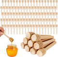 100Pcs 3 inch Honey Dipper Sticks - Wooden Honey Dipper, 3 Inch Mini Honeycomb Stick, Honey Stirrer Stick for Honey Jar Dispense Drizzle Honey and Wedding Party Present
