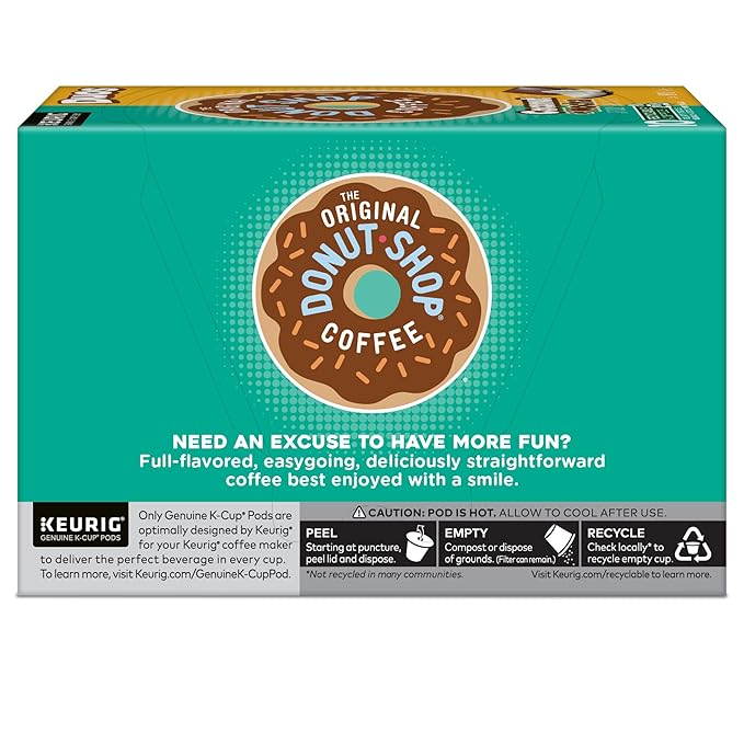 The Original Donut Shop Duos Coconut + Mocha Coffee,Keurig Single Serve K-Cup Pods,Medium Roast Coffee,(Pack of 120)