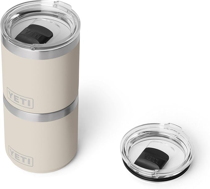 YETI Rambler 10 oz Ceramic Lined Lowball 2.0, Vacuum Insulated with MagSlider Lid, Cape Taupe