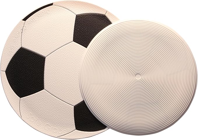 Safe Grabs: Original Microwave Mat as Seen on Shark Tank | Splatter Guard, Trivet, Hot Pad, Pot Holder, Minimize Mess (BPA Free, Heat Resistant, Dishwasher Safe), Soccer