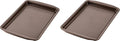 Circulon Nonstick Bakeware, Nonstick Cookie Sheet/Baking Sheet - 10 Inch x 15 Inch, Chocolate Brown (Pack of 2)