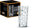 Nachtmann Dancing Stars Bossa Nova Collection, Long Drink Glass Set of 4 Clear Crystal Glass, for cocktails and cold Beverages 14-Ounce, Dishwasher safe