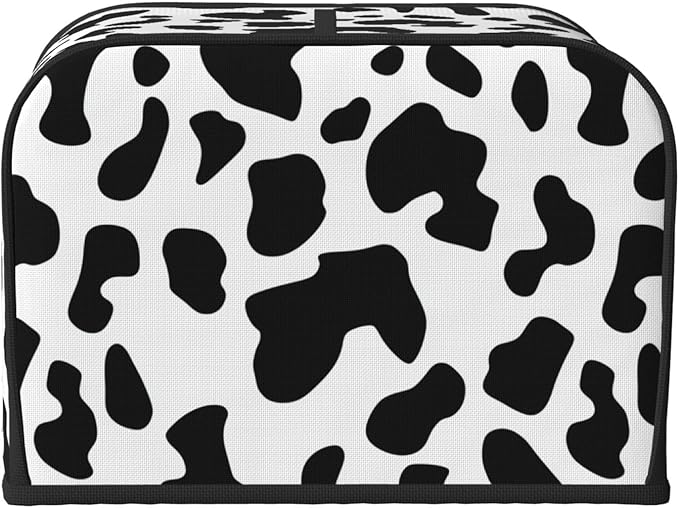 Toaster Cover 4 Slice Cow Print Kitchen Small Appliance Covers with Pockets Dust and Fingerprint Protection