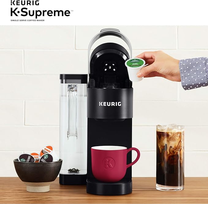 Keurig K-Supreme Single Serve Coffee Maker with Lavazza Classico, Medium Roast, 32 K-Cup Pods