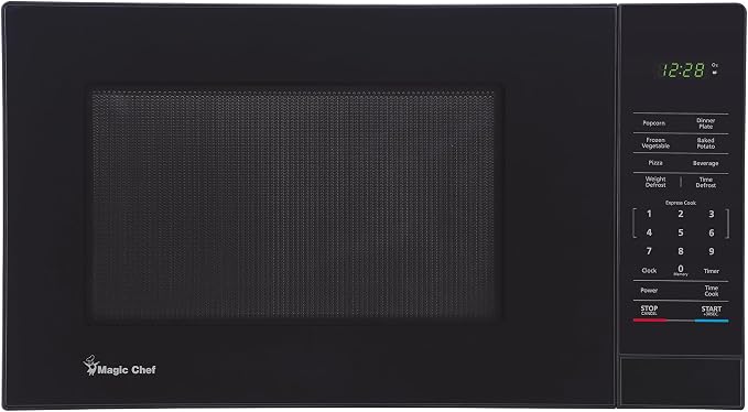 1.1 cu. ft. Countertop Microwave Oven, in Black with Gray Cavity