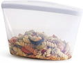 Stasher Silicone Reusable Storage Bag, 4-Cup Bowl, Reusable Snack Bag, Microwave, Dishwasher, Oven Safe, Sous Vide, Premium Lunch Container, Eco Friendly, Food Storage Bag, Freezer Bag, 32 oz, Clear | Reusable Food Bag