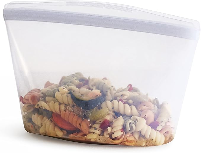 Stasher Reusable Silicone 6 Cup and 4 Cup Storage Bowls, Microwave and Dishwasher Safe