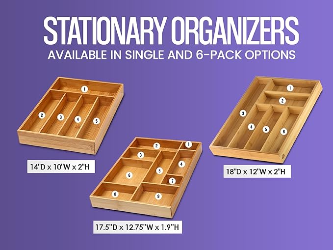 YBM Home 337v Drawer Organizer, 9 Compartments, Brown