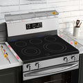 Stove Gap Covers Stainless Steel 2PC(0.08"–0.7"W,13.8"–27.5"L) + 30"(2x15") Magnetic Stove Shelf|2-in-1 Adjustable Counter Gap Filler&Range Organizer|Heat Resistant Bonus Cleaning Brushes&Pads