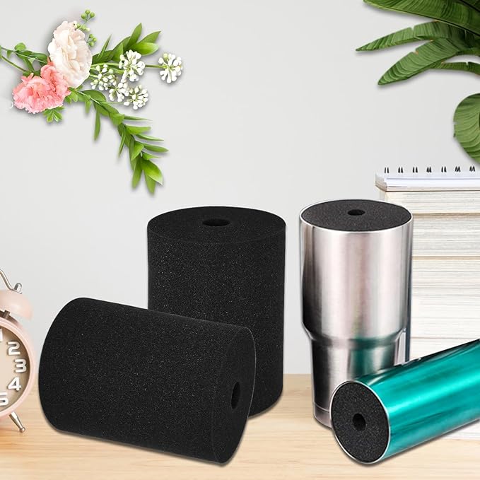 12Pcs Cup Turner Foam Tumbler Foam Insert for Tumblers Crafting 10oz-40oz Tumbler Turner Foam for 3/4 Inch PVC Pipe
