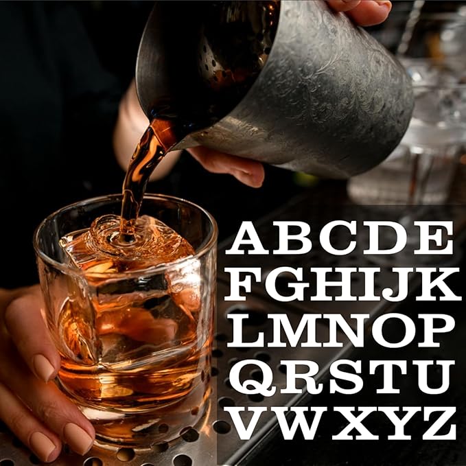 Monogrammed Ice Cubes Mold with Lid, 2 inch Whiskey Ice Cube Tray, Personalized Initials Silicone Cocktail Ice Cube Mold, Wedding Monogram, Thank You Gift, Gifts for Dad (Letter Z)