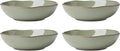 Oneida Dinnerware Set, Organic Shades Sage Green Pasta Bowls, Set of 4, Service For 4, Dishwasher and Microwave Safe, Made of Stoneware, Salad Bowl, Pasta Bowl, Home, Kitchen & Dining(Green, 4 Pieces)