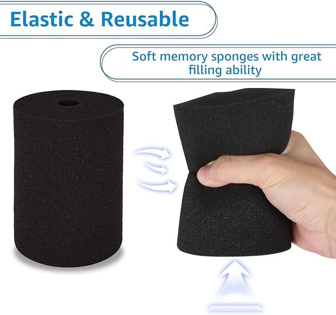 LANIAKEA Cup Turner Foam, 12PCS Cup Turner Foam Inserts Fit 10oz-40oz Tumbler Crafting, Black Tumbler Turner Inserts for 3/4 Inch PVC Pipe