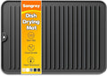 Songrey 14" x 10" Silicone Dish Drying Mat, Kitchen Counter Drying Pad for Sink Dishes or Under Rack, Multi-Use as Heat Resistant Trivet, Coffee Bar Mat