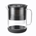 Waterdrop PT-72BL Glass Water Filter Pitcher, 7-Cup, Eco-Friendly, NSF/ANSI 53, 42 & 372 Certified Filter, Reduces PFOA/PFOS, Chlorine, Cadmium, Copper & Mercury, BPA-Free, Easy to Clean, Black
